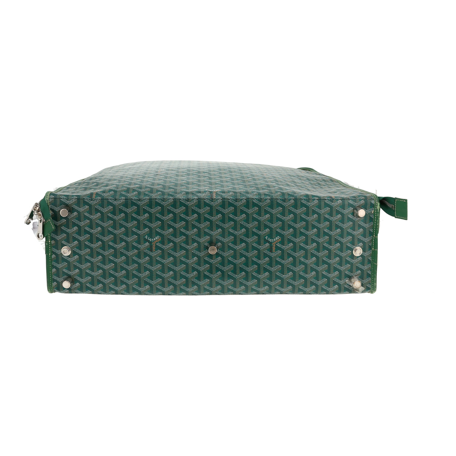 Sac de voyage Goyard   en toile Goyardine verte - Detail D1
