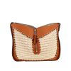 Bolso bandolera Loewe  Hammock en cuero color oro y tejido de punto beige - 360 thumbnail