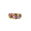 Bague Chaumet Jonc en or jaune et saphirs de couleurs - 360 thumbnail