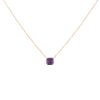 Pomellato Nudo Petit necklace in pink gold and amethyst - 00pp thumbnail