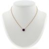 Pomellato Nudo Petit necklace in pink gold and amethyst - 360 thumbnail