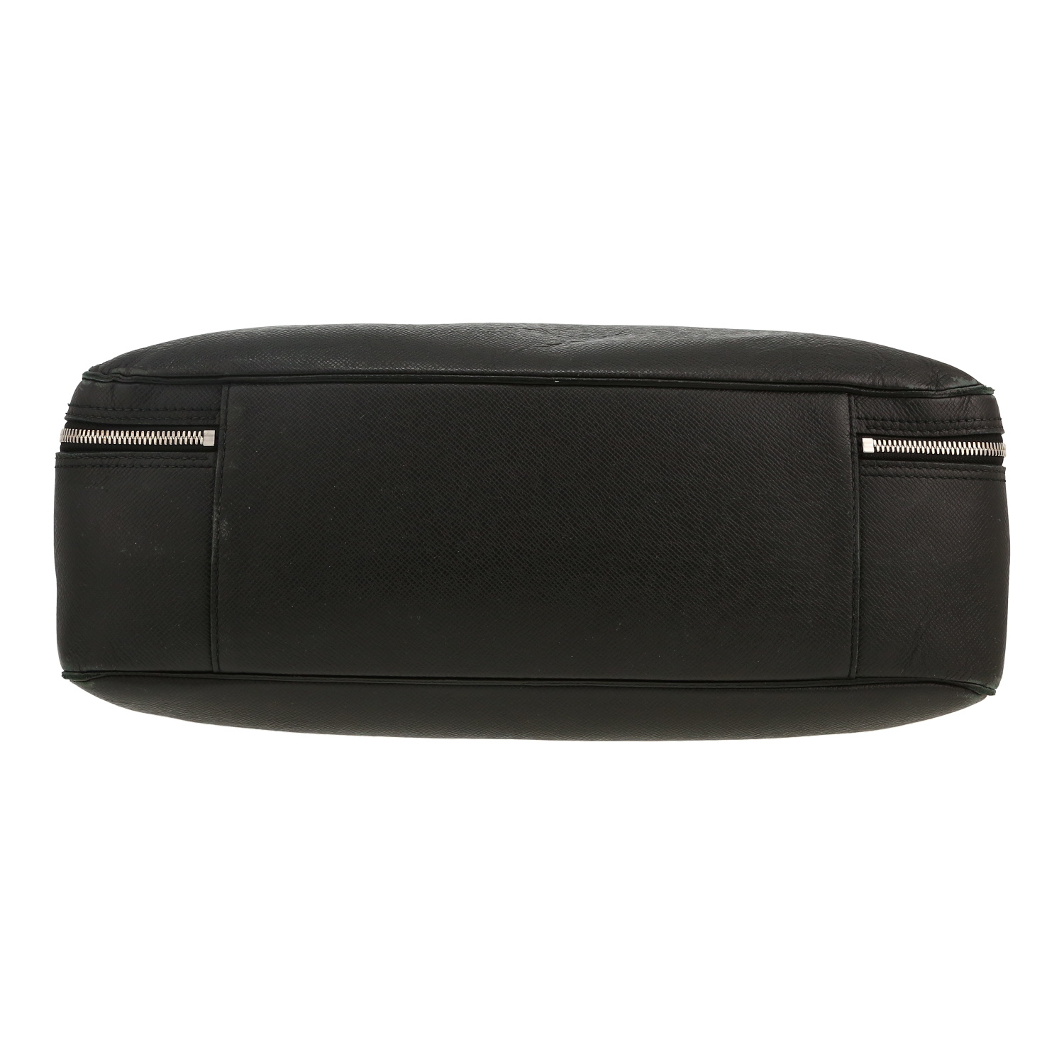Louis Vuitton Porte documents Voyage briefcase in black taiga leather - Detail D1