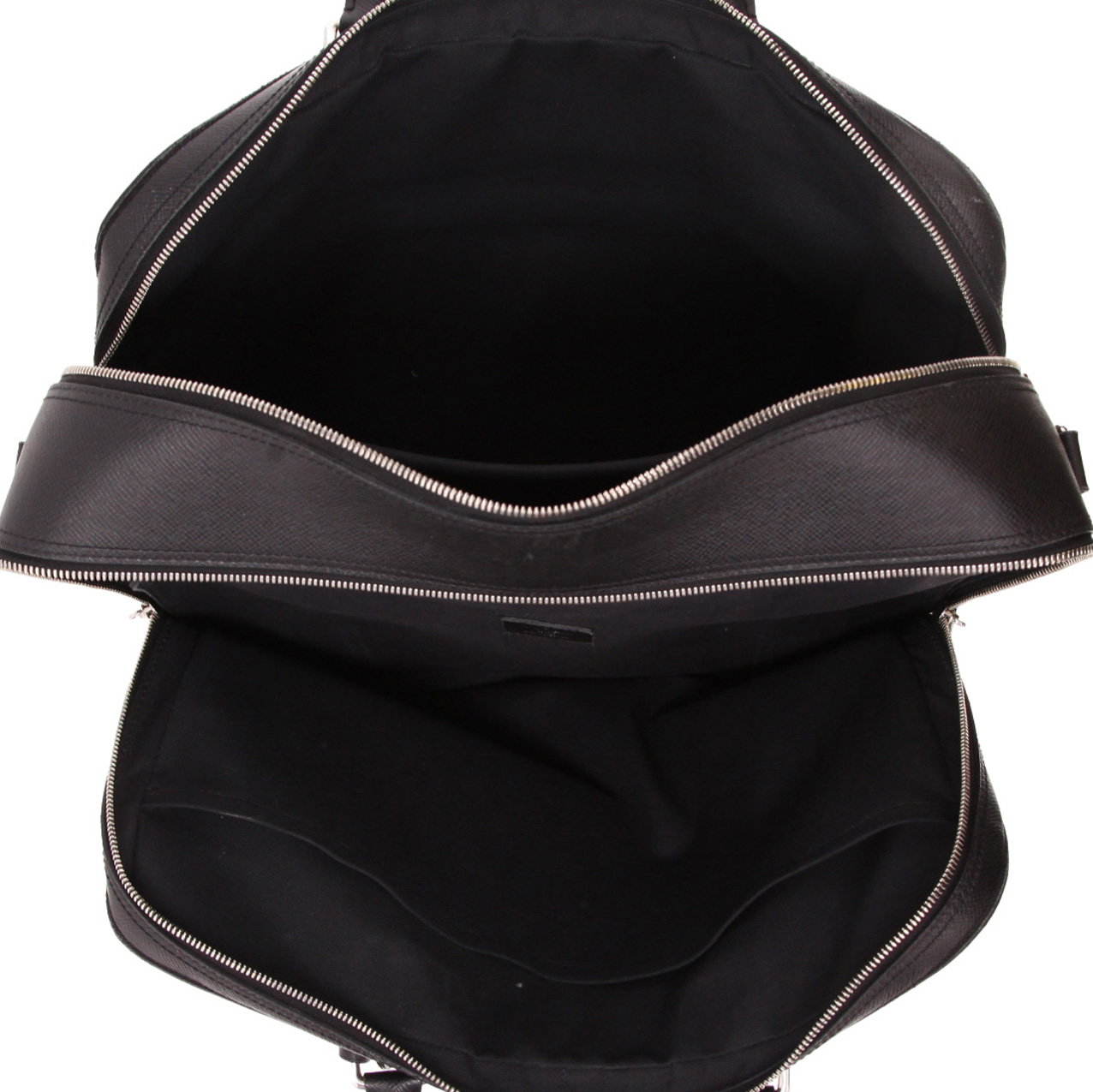 Louis Vuitton Porte documents Voyage briefcase in black taiga leather - Detail D3