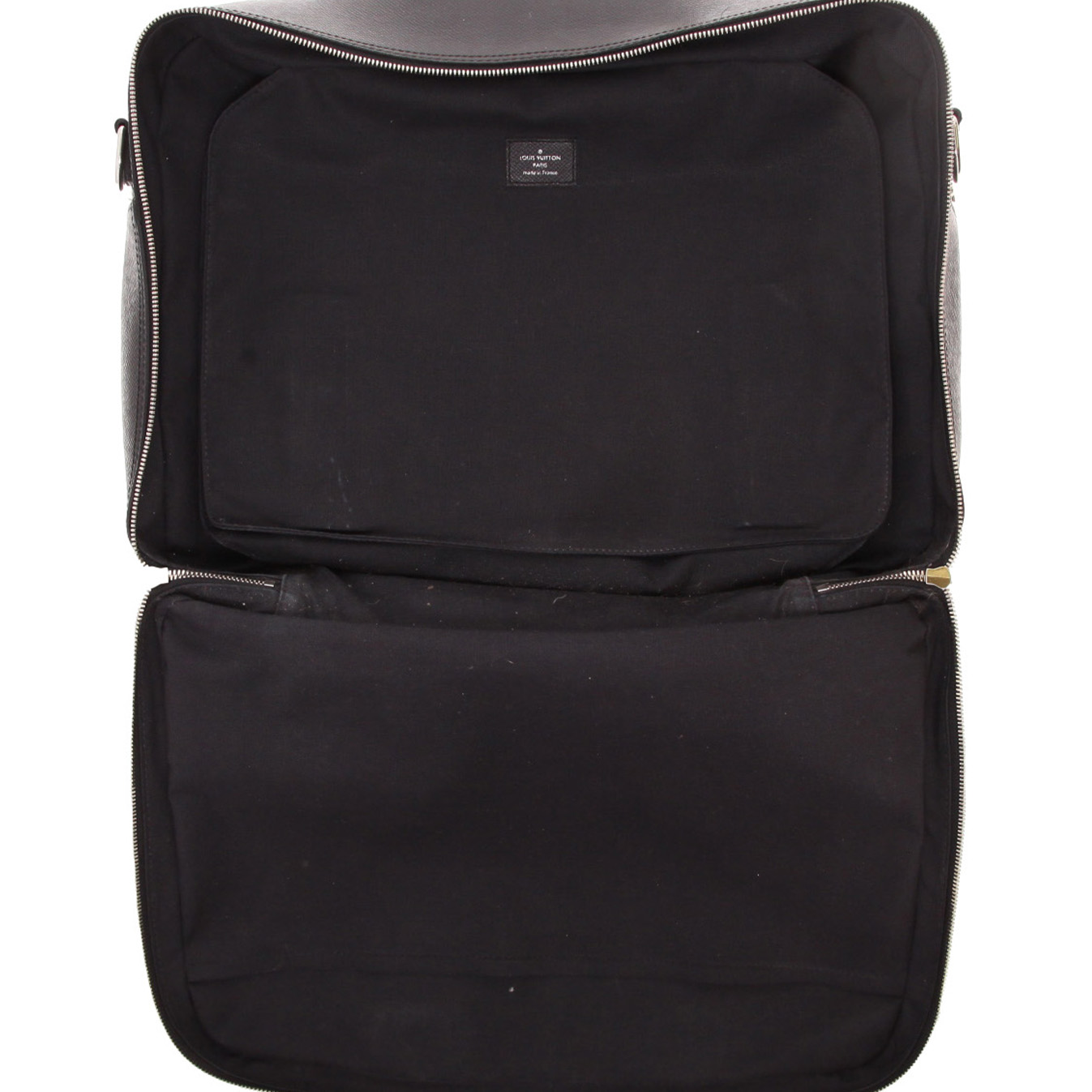 Louis Vuitton Porte documents Voyage briefcase in black taiga leather - Detail D4