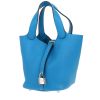 Sac à main Hermès  Picotin 18 cm en cuir taurillon clémence Bleu Zanzibar - 00pp thumbnail