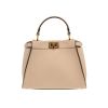 Bolso bandolera Fendi  Peekaboo ISeeU en cuero beige - 360 thumbnail