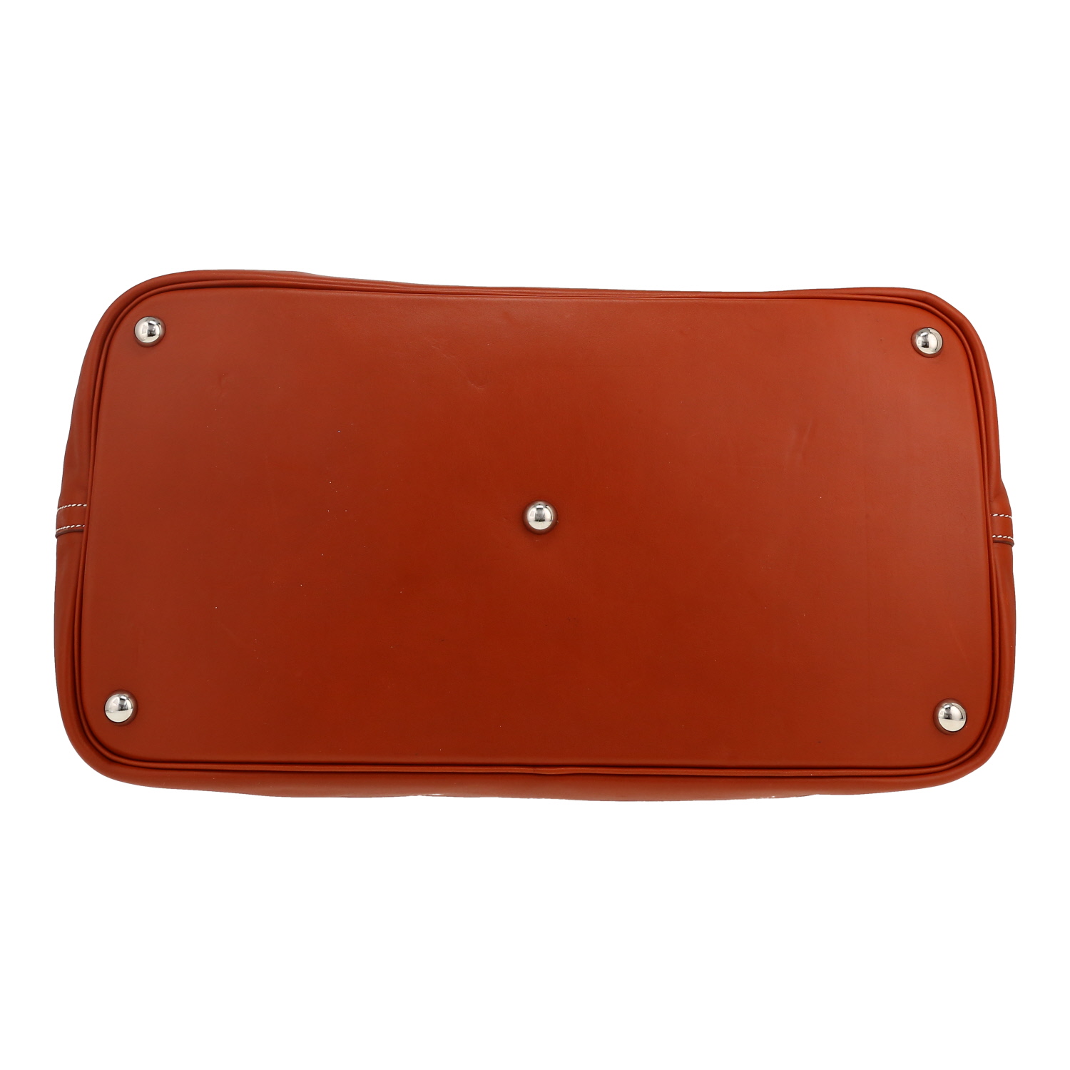 Hermès  Bolide Relax travel bag  in fawn Sikkim calfskin - Detail D1