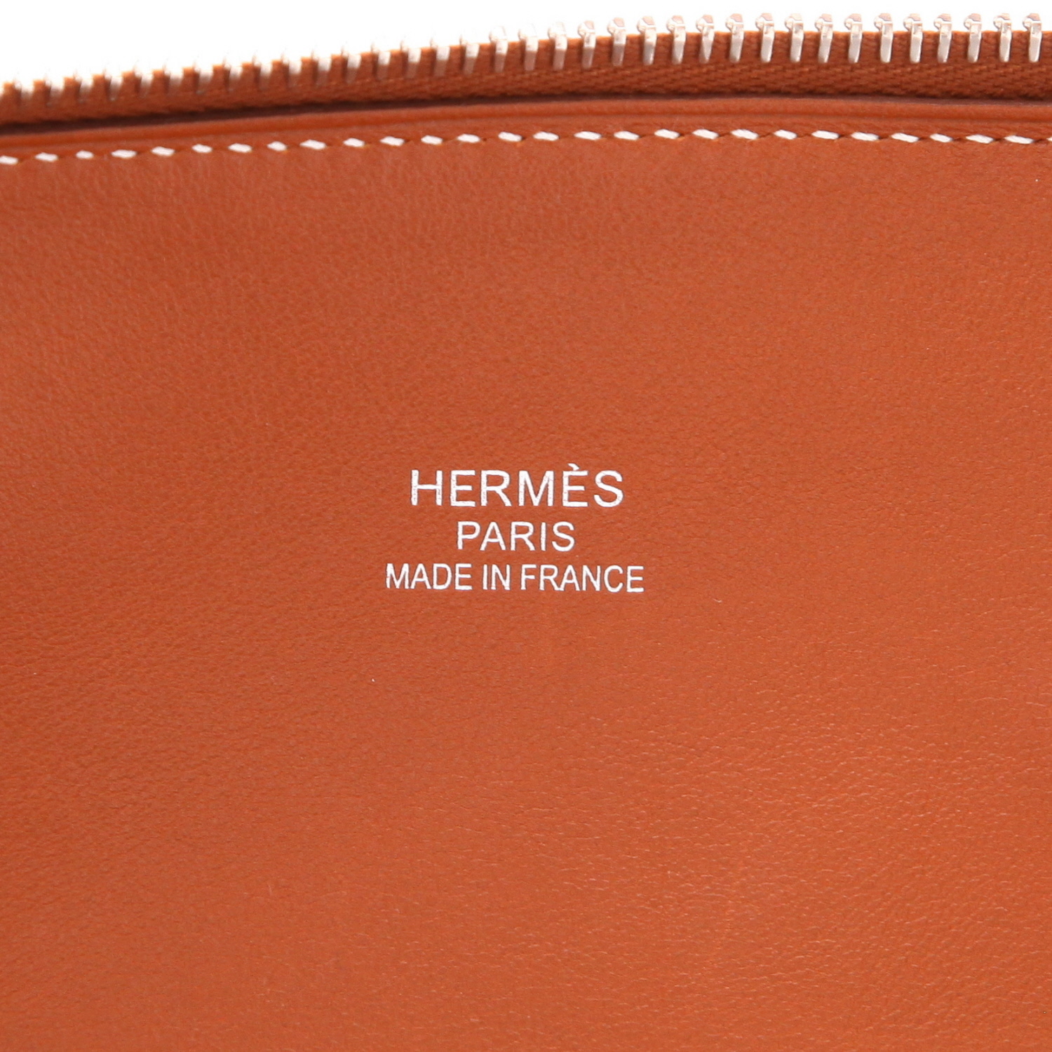Bolsa de viaje Hermès  Bolide Relax en cuero de ternero Sikkim rojizo - Detail D2