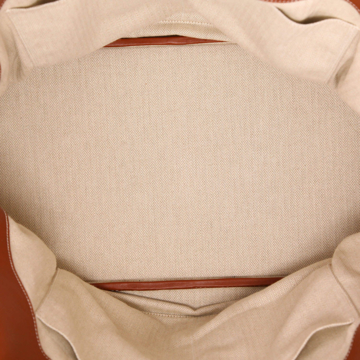 Sac de voyage Hermès  Bolide Relax en veau Sikkim fauve - Detail D3