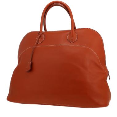 Borsa da viaggio Hermès  Bolide Relax in pelle di vitello Sikkim terra di Siena bruciata