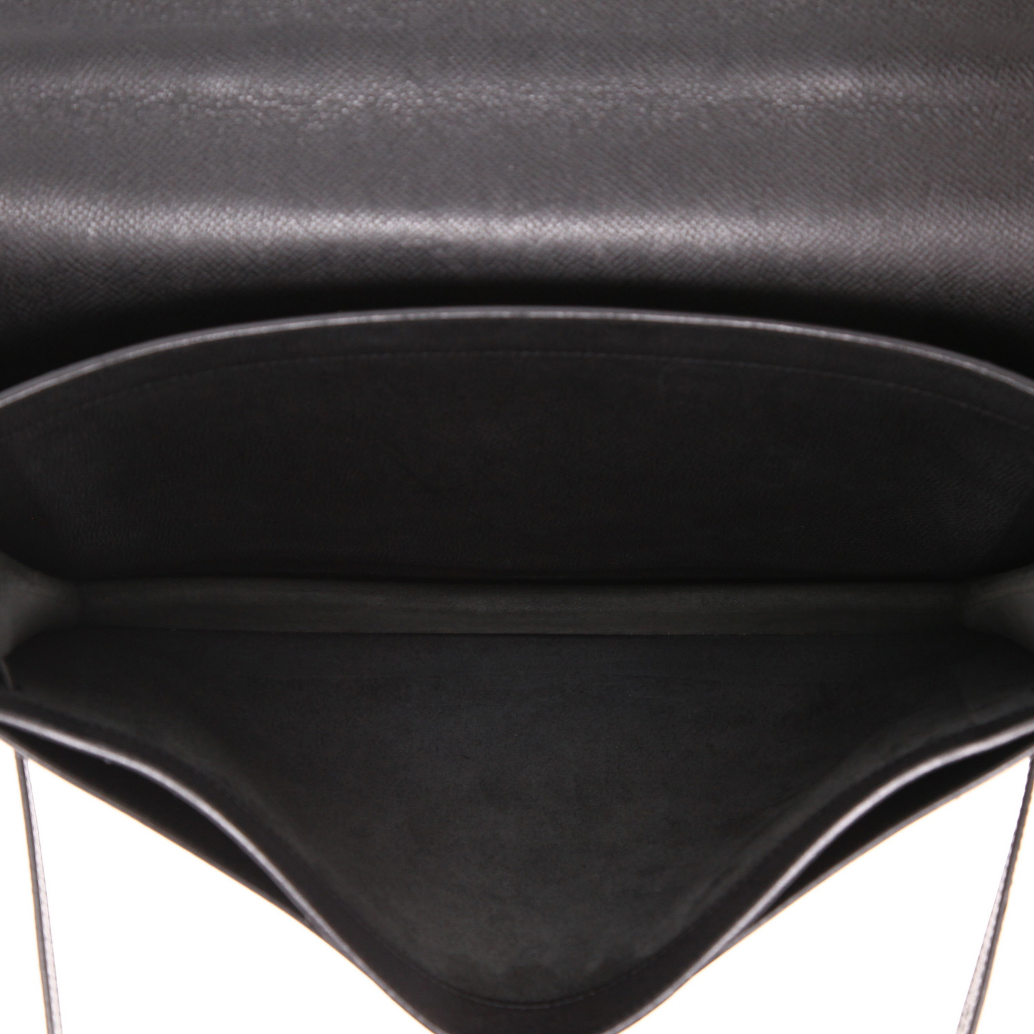 Hermès  Kelly Dépêches briefcase  in black epsom leather - Detail D3
