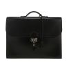 Hermès  Sac à dépêches briefcase  in black box leather - 360 thumbnail