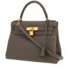 Hermès  Kelly 28 cm handbag  in grey togo leather - 00pp thumbnail