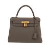 Hermès  Kelly 28 cm handbag  in grey togo leather - 360 thumbnail