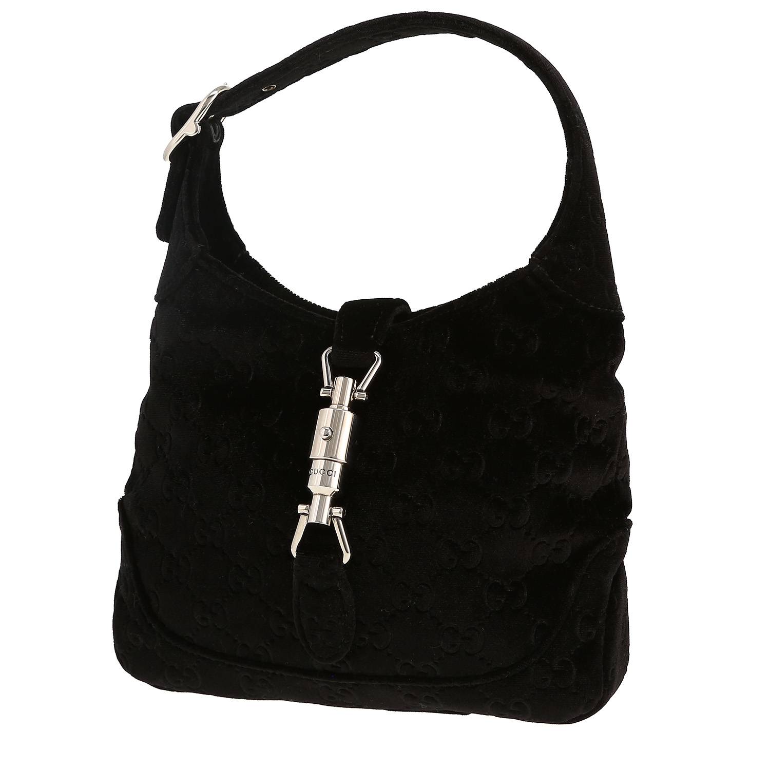 Gucci Jackie shoulder bag in black velvet