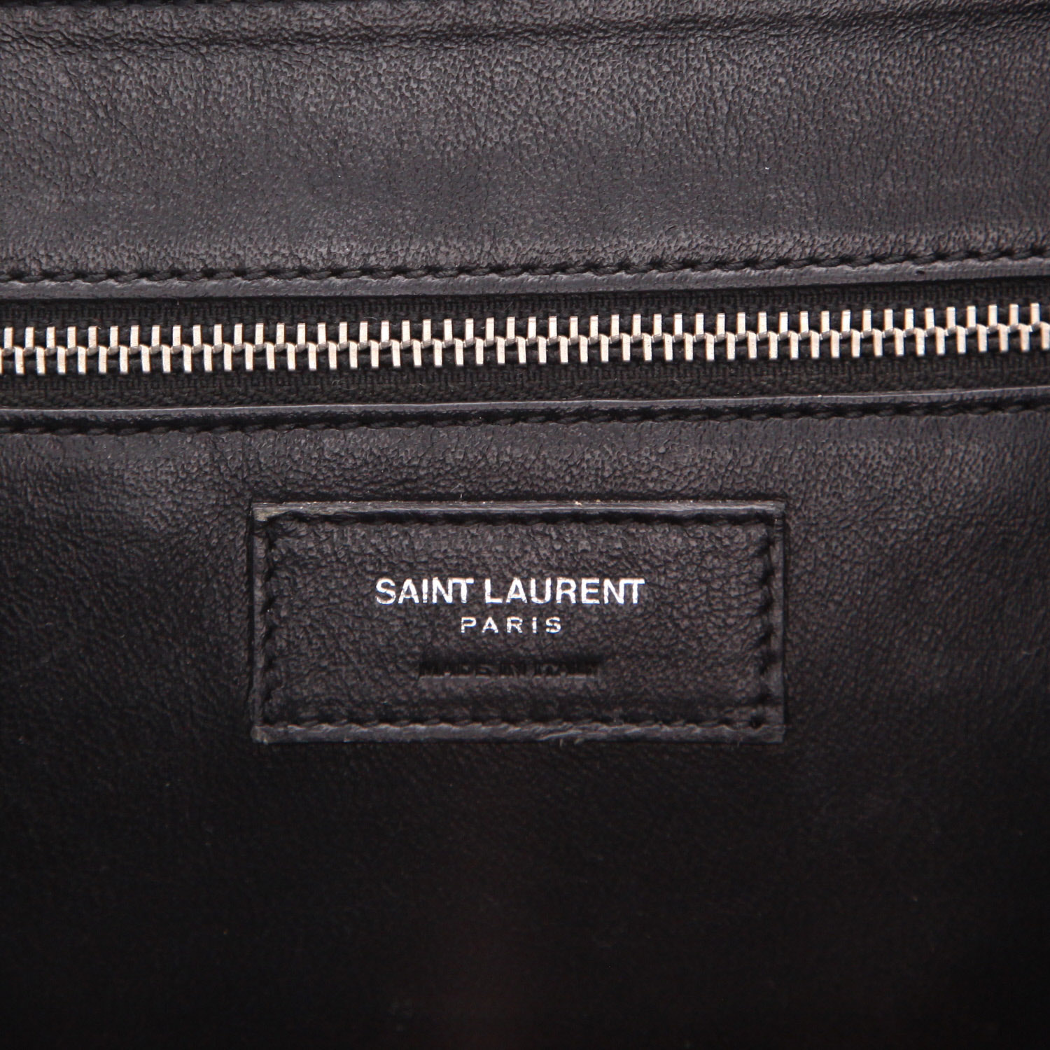 Borsa a tracolla Saint Laurent  Babylone in pitone nero - Detail D2