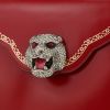 Borsa Gucci   in pelle rossa - Detail D4 thumbnail