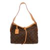 Borsa a tracolla Louis Vuitton  Carryall modello piccolo  in tela monogram marrone e pelle naturale - 360 thumbnail