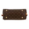 Borsa a tracolla Louis Vuitton  Carryall modello piccolo  in tela monogram marrone e pelle naturale - Detail D1 thumbnail