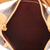 Borsa a tracolla Louis Vuitton  Carryall modello piccolo  in tela monogram marrone e pelle naturale - Detail D3 thumbnail