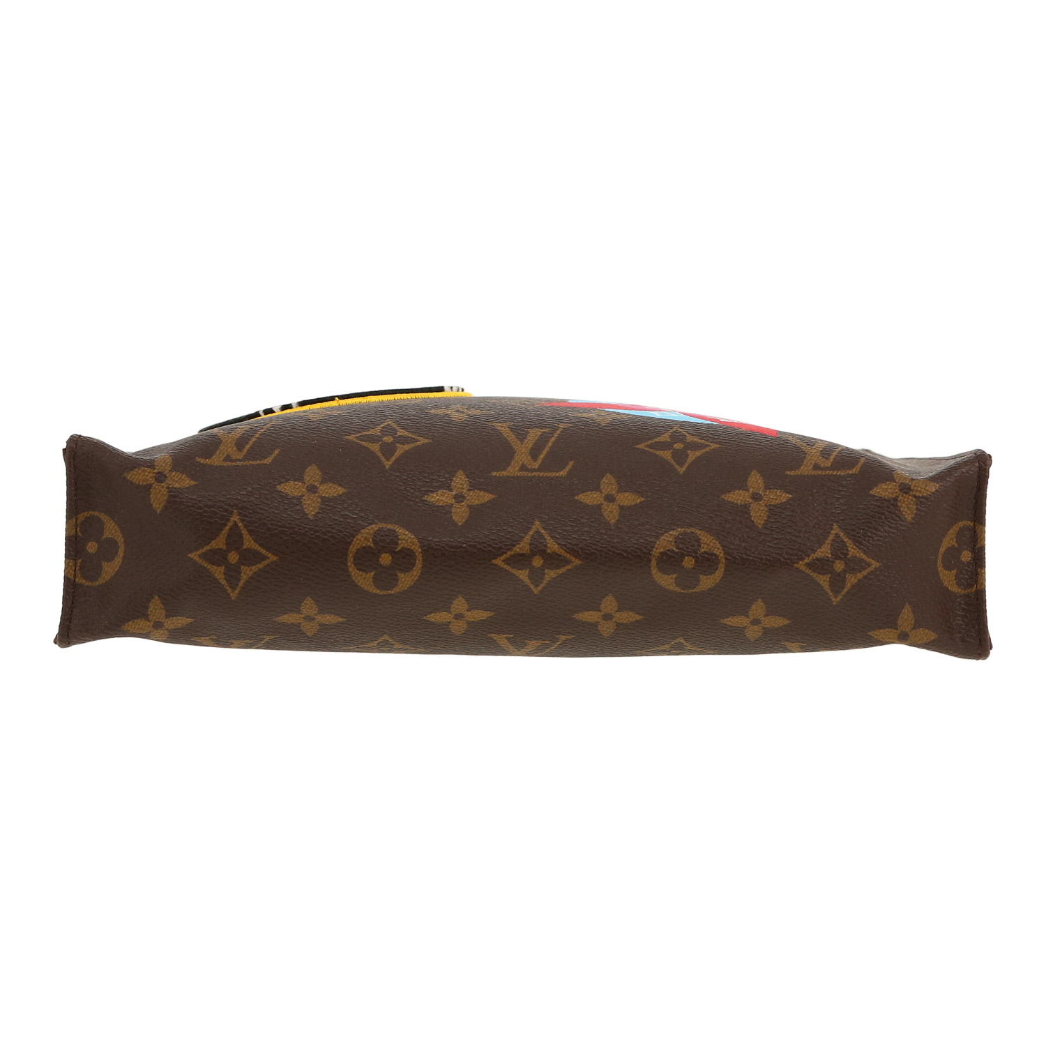 Pochette Louis Vuitton  Poche Toilette in tela monogram marrone - Detail D1
