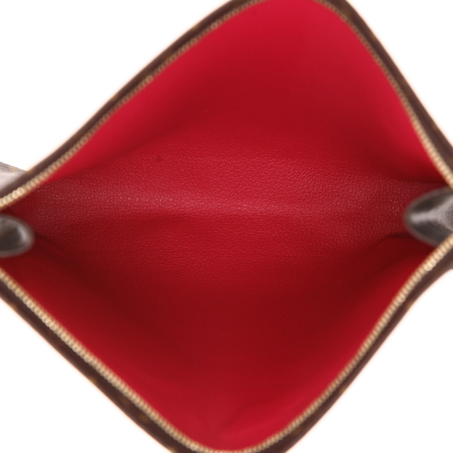 Louis Vuitton Poche Toilette pouch in brown monogram canvas - Detail D3