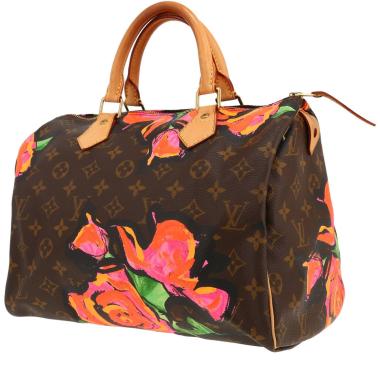 Louis Vuitton x Stephen Sprouse Speedy 30 Édition Limitée handbag  in brown monogram canvas  and natural leather