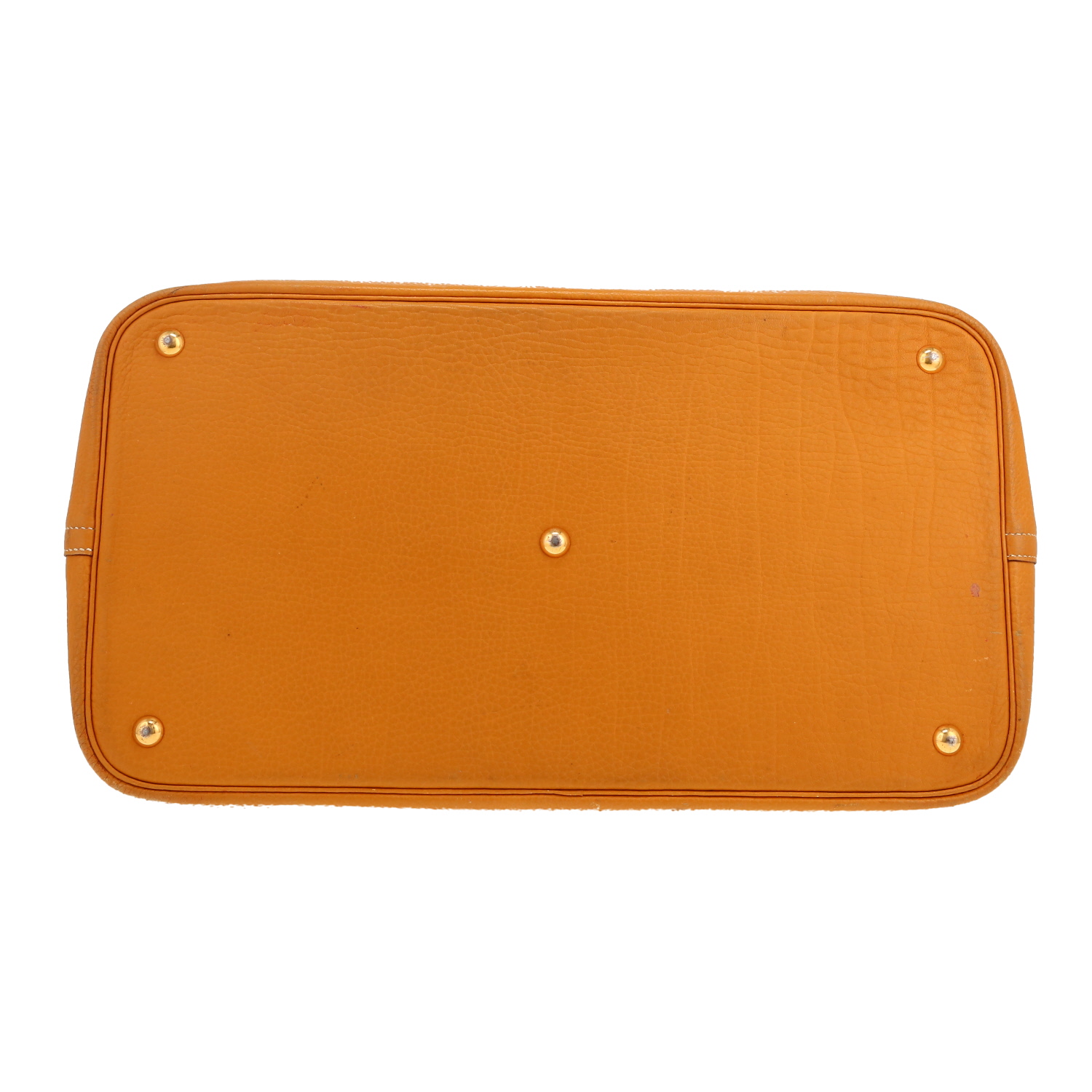 Bolso de mano Hermès  Bolide 45 cm en vaca bermeja marrón - Detail D1