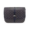 Goyard  Belvedère shoulder bag  in navy blue Goyard canvas  and navy blue leather - 360 thumbnail