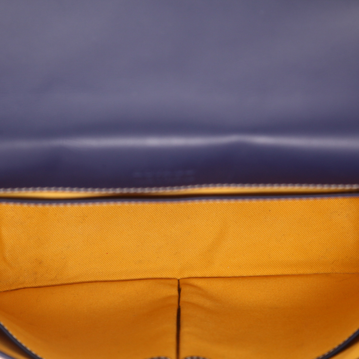 Sac bandoulière Goyard  Belvedère en toile Goyardine bleu-marine et cuir bleu-marine - Detail D3