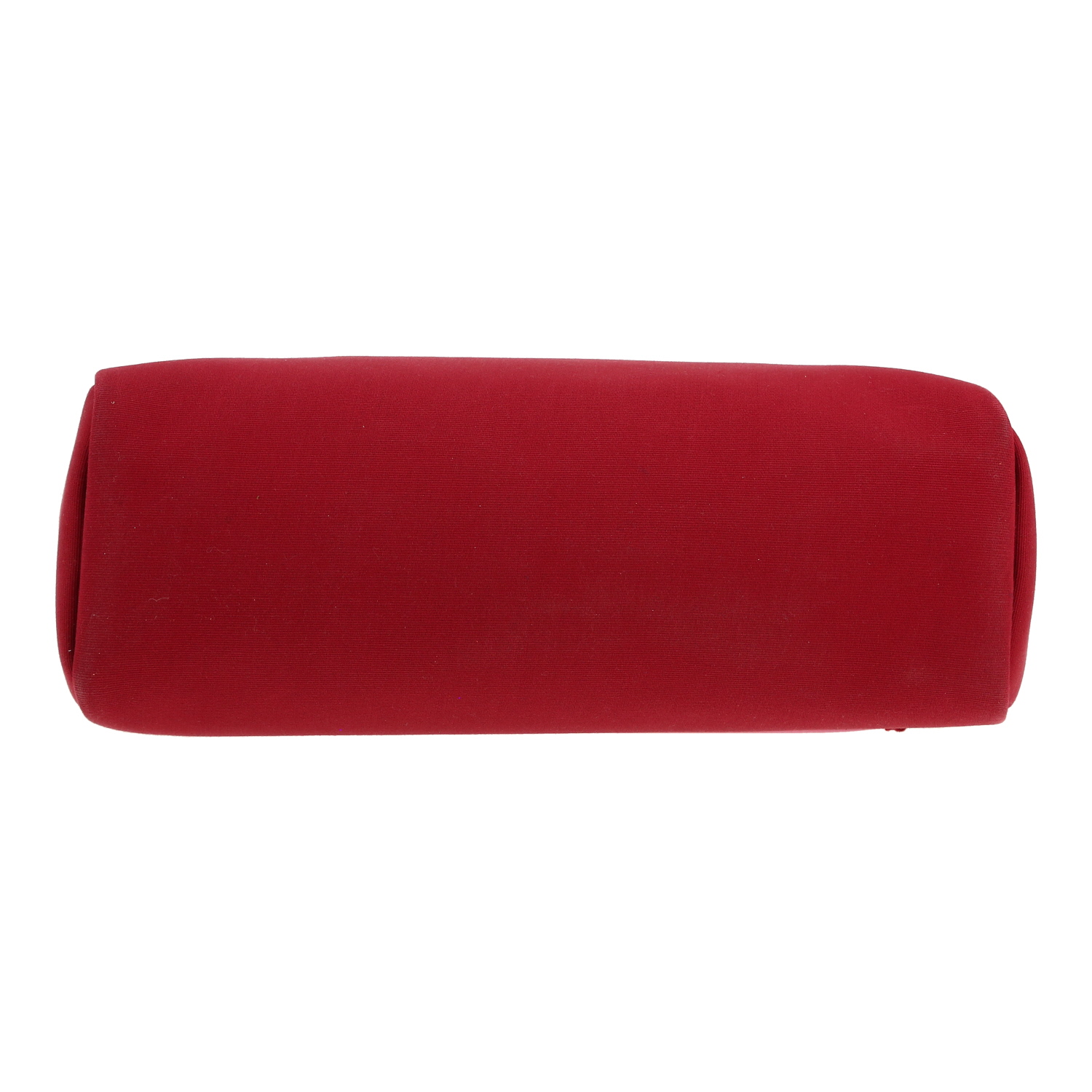 Bolso para llevar al hombro o en la mano Hermès  Herbag en lona roja y rosa y cuero rojo - Detail D1