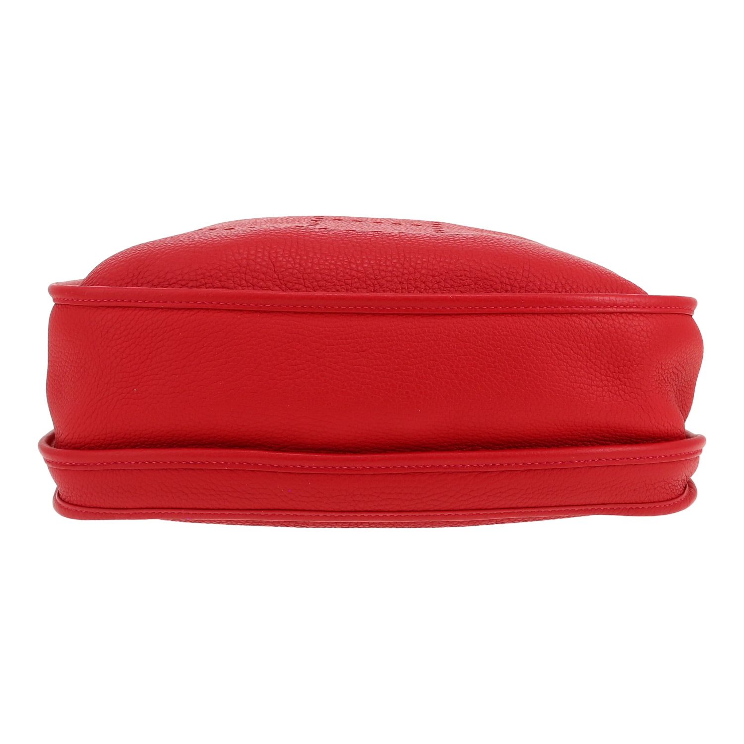 Hermès Evelyne III shoulder bag in red togo leather - Detail D1