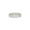 Vintage  wedding ring in white gold and diamonds - 00pp thumbnail