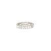 Vintage  wedding ring in white gold and diamonds - 360 thumbnail