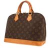 Borsa Louis Vuitton  Alma modello medio  in tela monogram marrone e pelle naturale - 00pp thumbnail