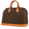 Bolso de mano Louis Vuitton  Alma en lona Monogram marrón y cuero natural - 00pp thumbnail