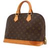 Borsa Louis Vuitton  Alma modello medio  in tela monogram marrone e pelle naturale - 00pp thumbnail