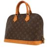 Bolso de mano Louis Vuitton  Alma en lona Monogram marrón y cuero natural - 00pp thumbnail