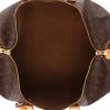 Borsa da viaggio Louis Vuitton  Keepall 50 in tela monogram marrone e pelle naturale - Detail D3 thumbnail