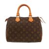 Bolso de mano Louis Vuitton  Speedy 25 en lona Monogram marrón y cuero natural - 360 thumbnail