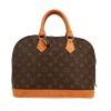 Borsa Louis Vuitton  Alma in tela monogram marrone e pelle naturale - 360 thumbnail