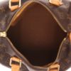 Borsa Louis Vuitton  Speedy 25 in tela monogram marrone e pelle naturale - Detail D3 thumbnail