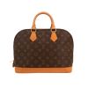 Borsa Louis Vuitton  Alma modello medio  in tela monogram marrone e pelle naturale - 360 thumbnail