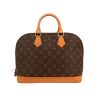 Sac à main Louis Vuitton  Alma petit modèle  en toile monogram marron et cuir naturel - 360 thumbnail