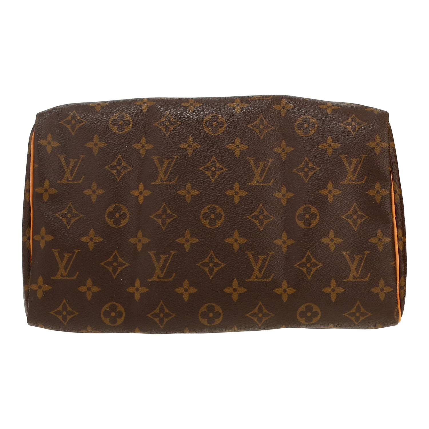 Louis Vuitton  Speedy 30 handbag  in brown monogram canvas  and natural leather - Detail D1