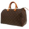 Bolso de mano Louis Vuitton  Speedy 35 en lona Monogram marrón y cuero natural - 00pp thumbnail