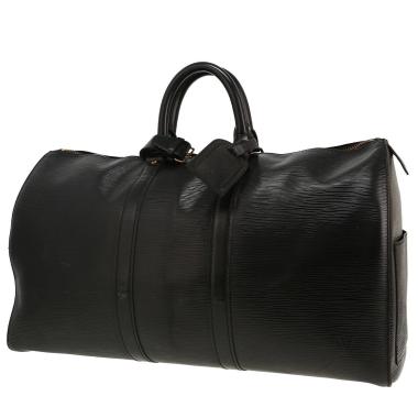 Sac de voyage Louis Vuitton  Keepall 50 en cuir épi noir