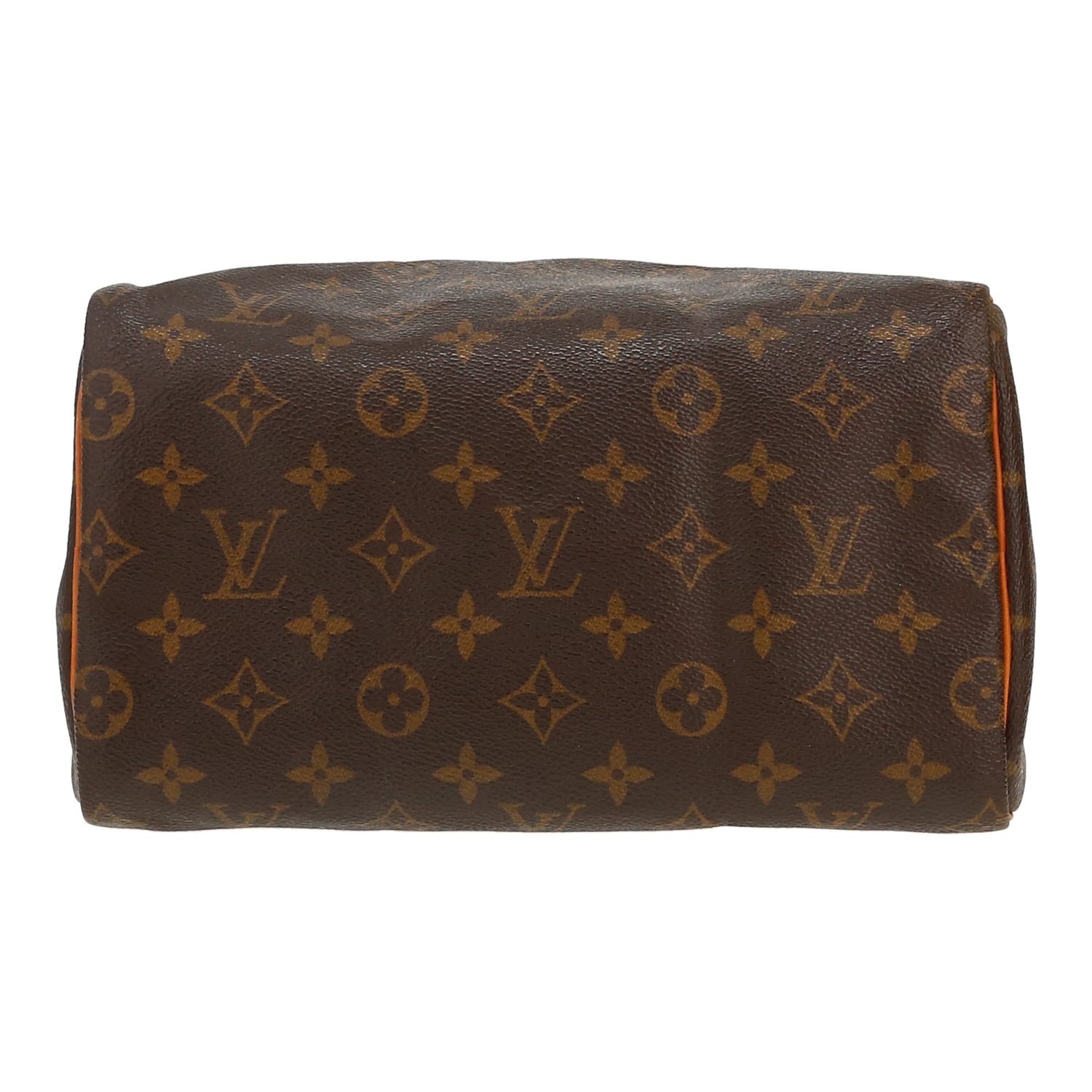 Borsa Louis Vuitton  Speedy 25 in tela monogram marrone e pelle naturale - Detail D1