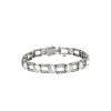 Vintage   1930's bracelet in platinium, white gold and diamonds - 360 thumbnail