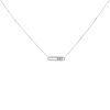 Messika Baby Move necklace in white gold and diamonds - 00pp thumbnail